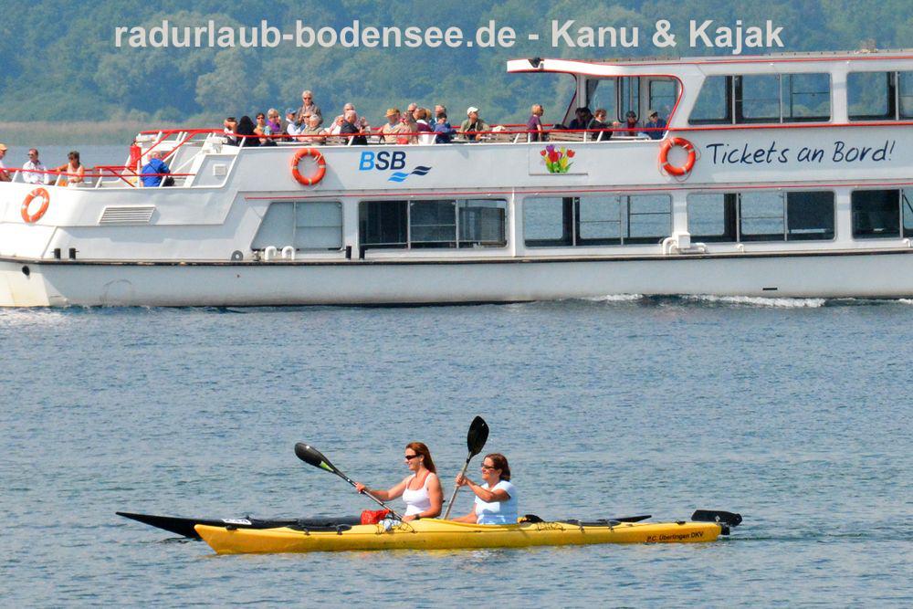 Voyage vélo autour du lac de Constance - Canoë & kayak sur le lac de Constance